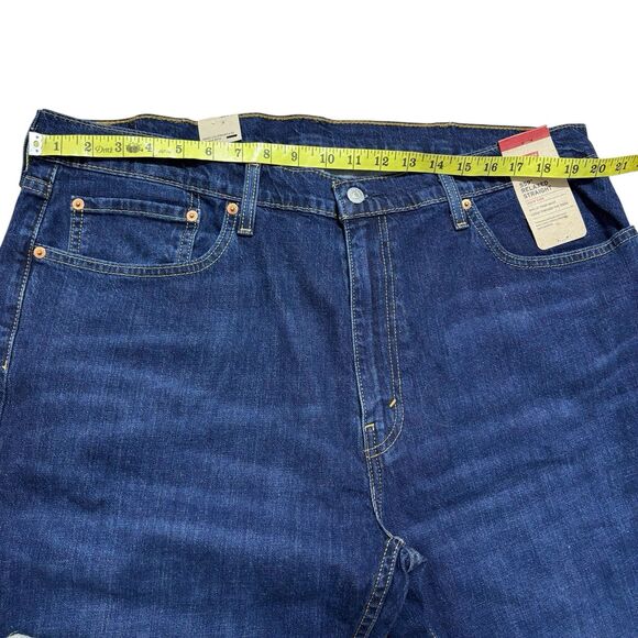 Levis 559 Relaxed Straight Jeans Mens 40x30 Zip Fly Dark Wash Blue Denim NEW - Picture 5 of 7